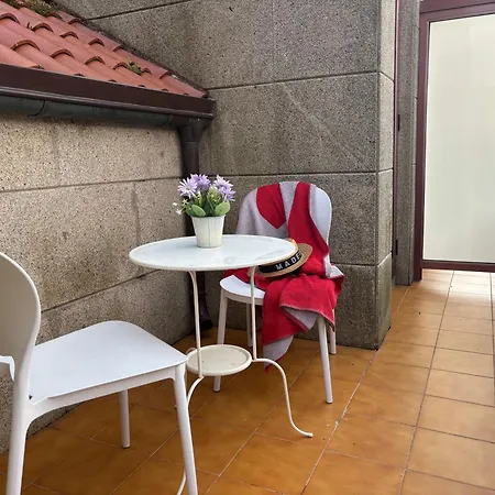 Lägenhet Desconectaengalicia Atico Terraza Playa Panadeira